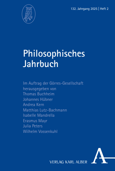 Cover der Ausgabe: Philosophisches Jahrbuch Jahrgang 132 (2025), Heft 2