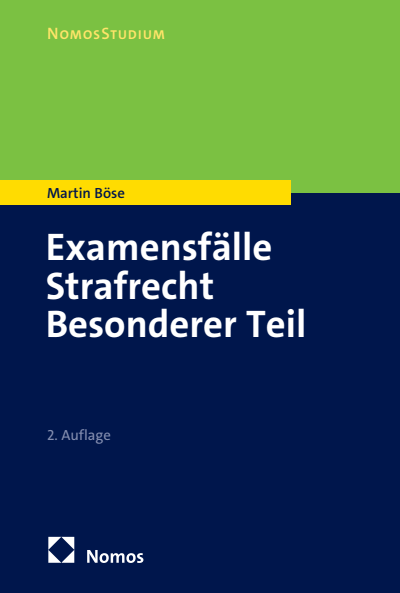 Cover des Buchs: Examensfälle Strafrecht Besonderer Teil
