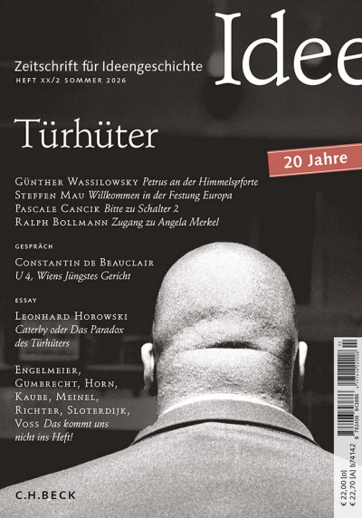 Cover der Ausgabe: Zeitschrift für Ideengeschichte Jahrgang 20 (2026), Heft 2