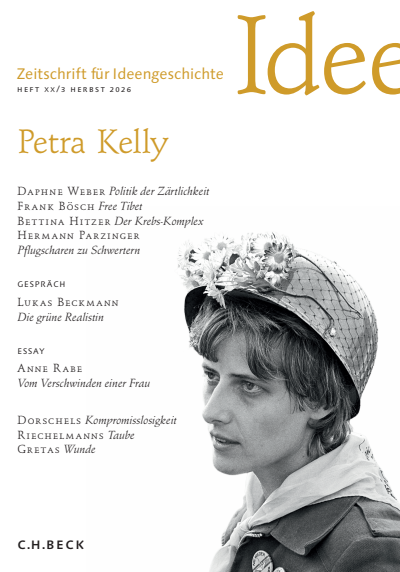 Cover der Ausgabe: Zeitschrift für Ideengeschichte Jahrgang 20 (2026), Heft 3