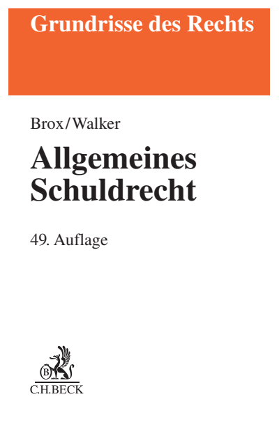 Cover des Buchs: Allgemeines Schuldrecht