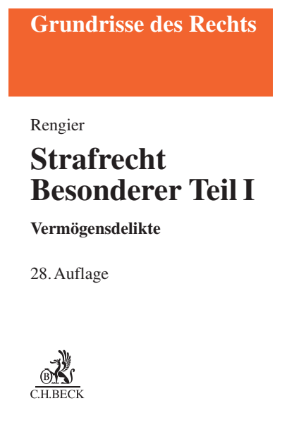 Cover des Buchs: Strafrecht Besonderer Teil I