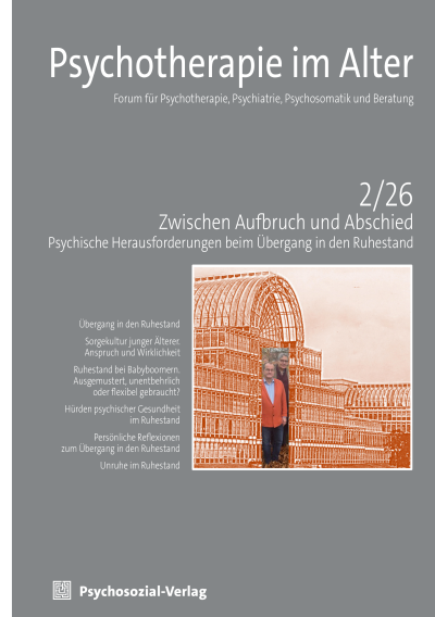 Cover der Ausgabe: Psychotherapie im Alter Jahrgang 23 (2026), Heft 2