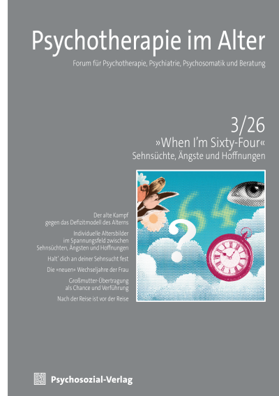 Cover der Ausgabe: Psychotherapie im Alter Jahrgang 23 (2026), Heft 3