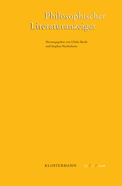 Cover der Ausgabe: Philosophischer Literaturanzeiger Jahrgang 79 (2026), Heft 2