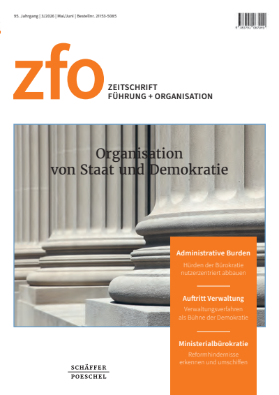 Cover der Ausgabe: zfo Jahrgang 95 (2026), Heft 3