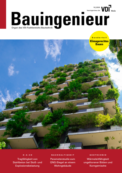 Cover der Ausgabe: Bauingenieur Jahrgang 101 (2026), Heft H10