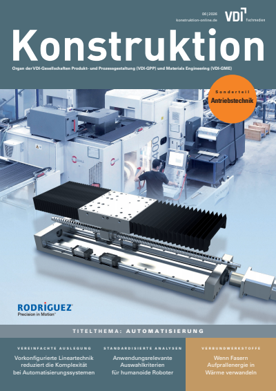 Cover der Ausgabe: Konstruktion Jahrgang 78 (2026), Heft 06