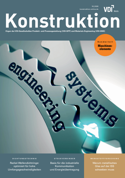 Cover der Ausgabe: Konstruktion Jahrgang 78 (2026), Heft 10