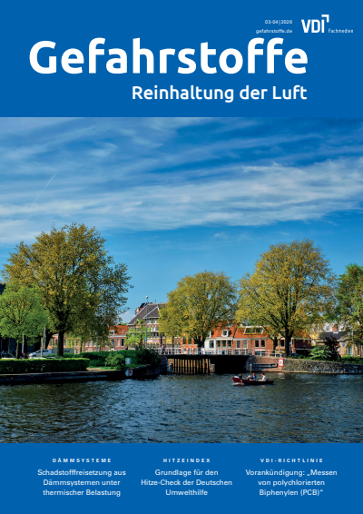 Cover der Ausgabe: Gefahrstoffe Jahrgang 86 (2026), Heft 03-04