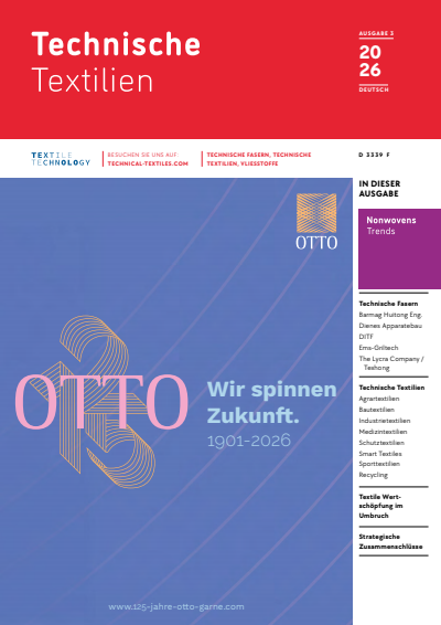 Cover der Ausgabe: Technische Textilien Jahrgang 69 (2026), Heft 3