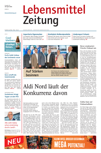 Cover der Ausgabe: Lebensmittel Zeitung Jahrgang 78 (2026), Heft 18