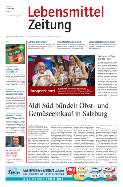 Cover der Ausgabe: Lebensmittel Zeitung Jahrgang 78 (2026), Heft 25