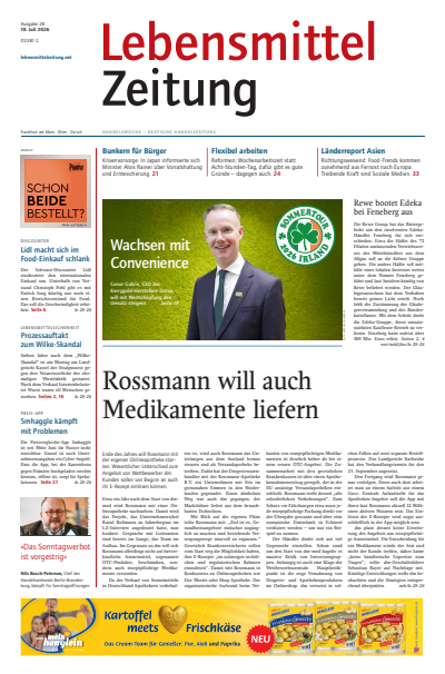 Cover der Ausgabe: Lebensmittel Zeitung Jahrgang 78 (2026), Heft 28