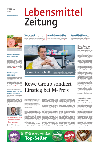 Cover der Ausgabe: Lebensmittel Zeitung Jahrgang 78 (2026), Heft 34