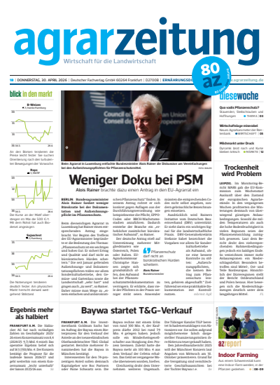 Cover der Ausgabe: agrarzeitung Jahrgang 81 (2026), Heft 18