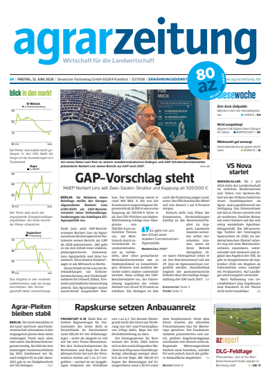 Cover der Ausgabe: agrarzeitung Jahrgang 81 (2026), Heft 24