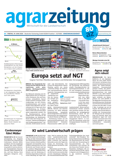 Cover der Ausgabe: agrarzeitung Jahrgang 81 (2026), Heft 25