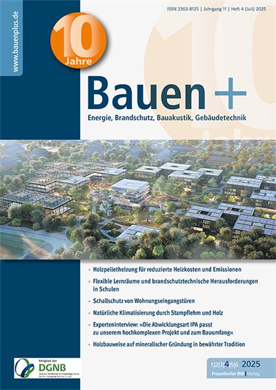 Cover der Ausgabe: Bauen+ Jahrgang 11 (2025), Heft 4