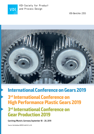 Cover des Buchs: International Conference on Gears 2019
