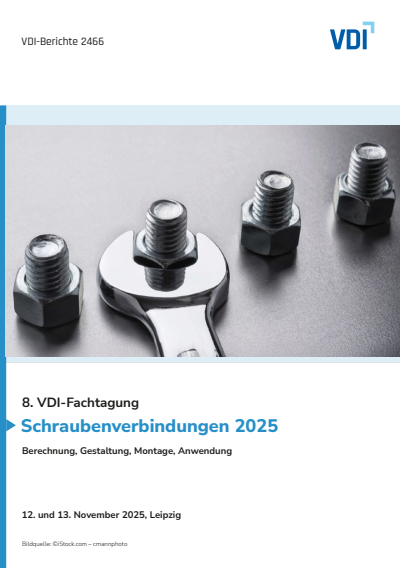 Cover des Buchs: Schraubenverbindungen 2025