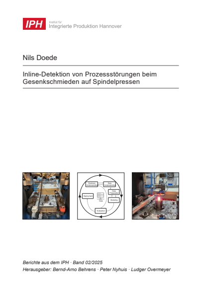 Cover des Buchs: Inline-Detektion von Prozessstörungen beim Gesenkschmieden auf Spindelpressen