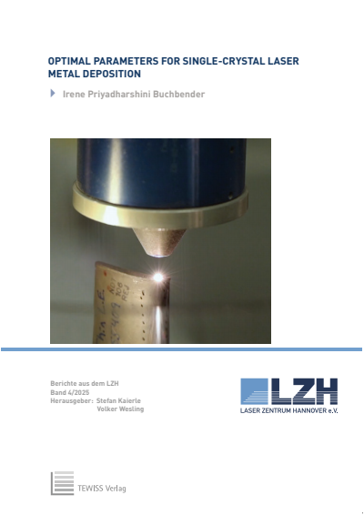 Cover des Buchs: Optimal parameters for single-crystal laser metal deposition