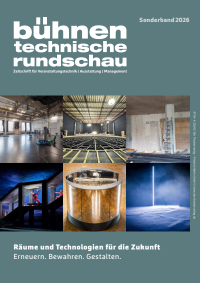 Cover der Ausgabe: Bühnentechnische Rundschau Jahrgang 120 (2026), Heft Sonderband-2026