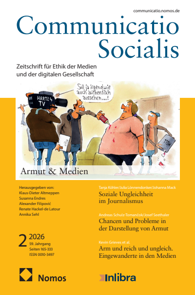 Cover der Ausgabe: Communicatio Socialis (ComSoc) Jahrgang 59 (2026), Heft 2