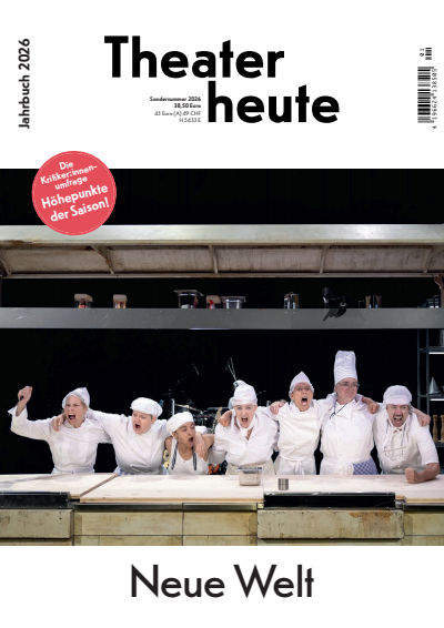 Cover der Ausgabe: Theater heute Jahrgang 67 (2026), Heft Jahrbuch