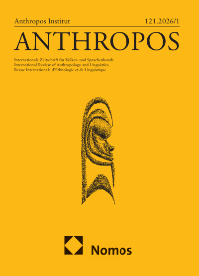 Cover der Ausgabe: Anthropos Jahrgang 121 (2026), Heft 1
