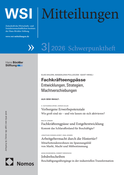 Cover der Ausgabe: WSI-Mitteilungen Jahrgang 79 (2026), Heft 3