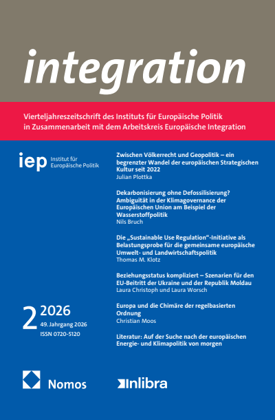 Cover der Ausgabe: integration Jahrgang 49 (2026), Heft 2