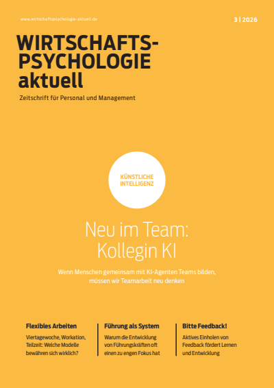 Cover der Ausgabe: wirtschaftspsychologie aktuell Jahrgang 33 (2026), Heft 3