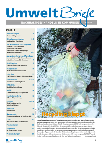 Cover der Ausgabe: UmweltBriefe Jahrgang 30 (2026), Heft 2