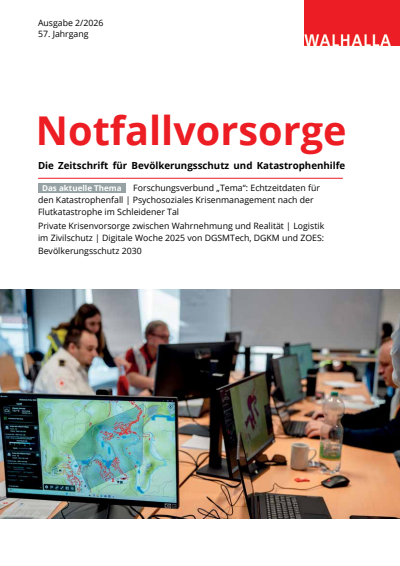 Cover der Ausgabe: Notfallvorsorge Jahrgang 57 (2026), Heft 2