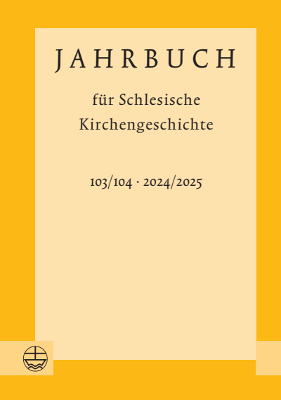 Cover des Buchs: Jahrbuch für Schlesische Kirchengeschichte