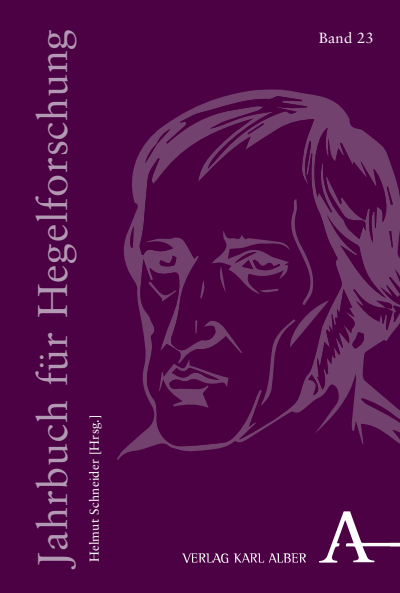 Cover des Buchs: Jahrbuch für Hegelforschung