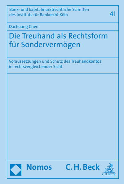 Cover des Buchs: Die Treuhand als Rechtsform für Sondervermögen