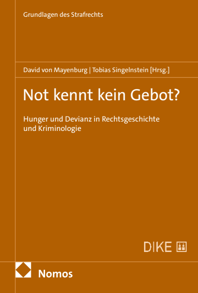 Cover des Buchs: Not kennt kein Gebot?