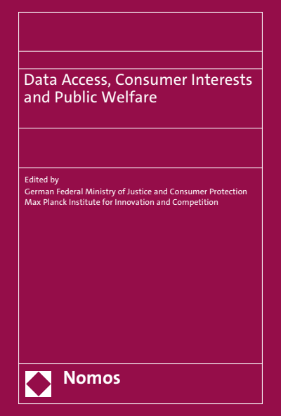 Cover des Buchs: Data Access, Consumer Interests and Public Welfare
