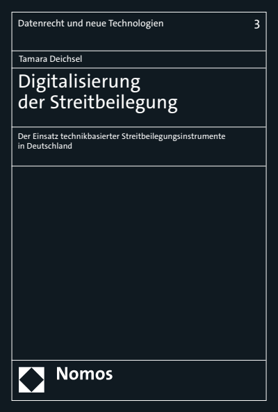 Cover des Buchs: Digitalisierung der Streitbeilegung
