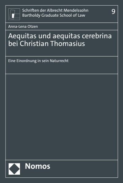 Cover des Buchs: Aequitas und aequitas cerebrina bei Christian Thomasius