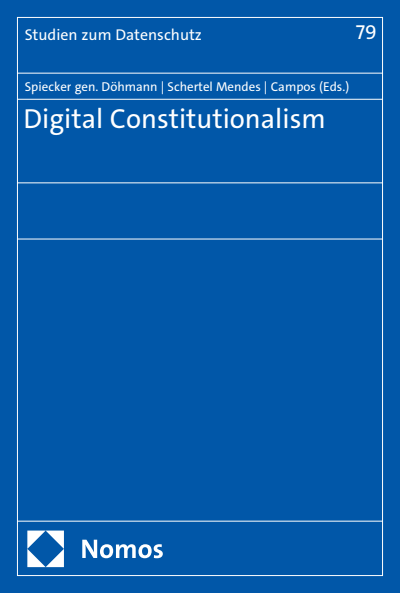 Cover des Buchs: Digital Constitutionalism