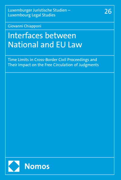 Cover of book: Interfaces between National and EU Law