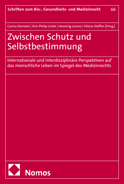 Cover des Buchs: Zwischen Schutz und Selbstbestimmung