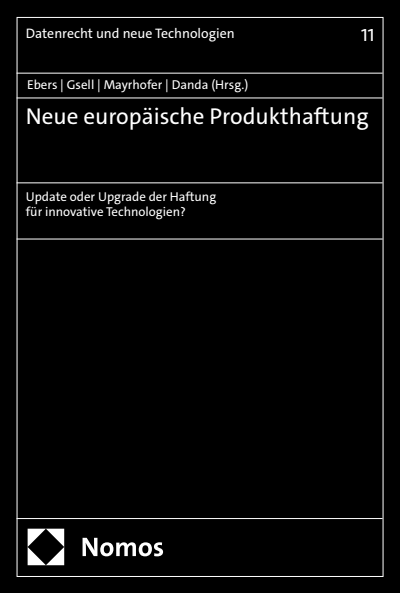 Cover des Buchs: Neue europäische Produkthaftung