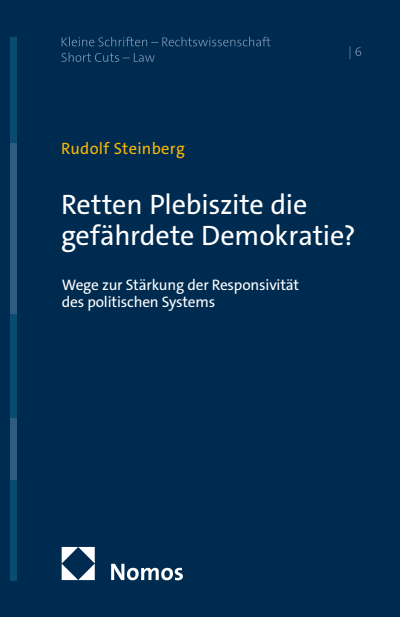 Cover des Buchs: Retten Plebiszite die gefährdete Demokratie?