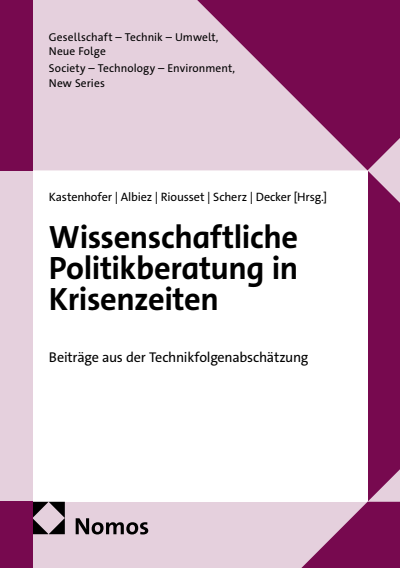 Cover des Buchs: Wissenschaftliche Politikberatung in Krisenzeiten