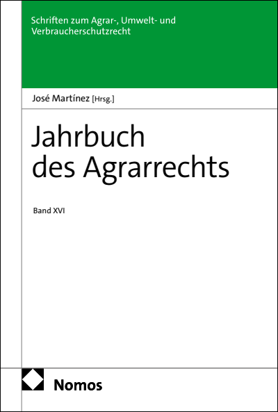 Cover des Buchs: Jahrbuch des Agrarrechts